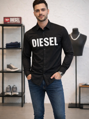 Urban Diesel Style Black Statement Shirt