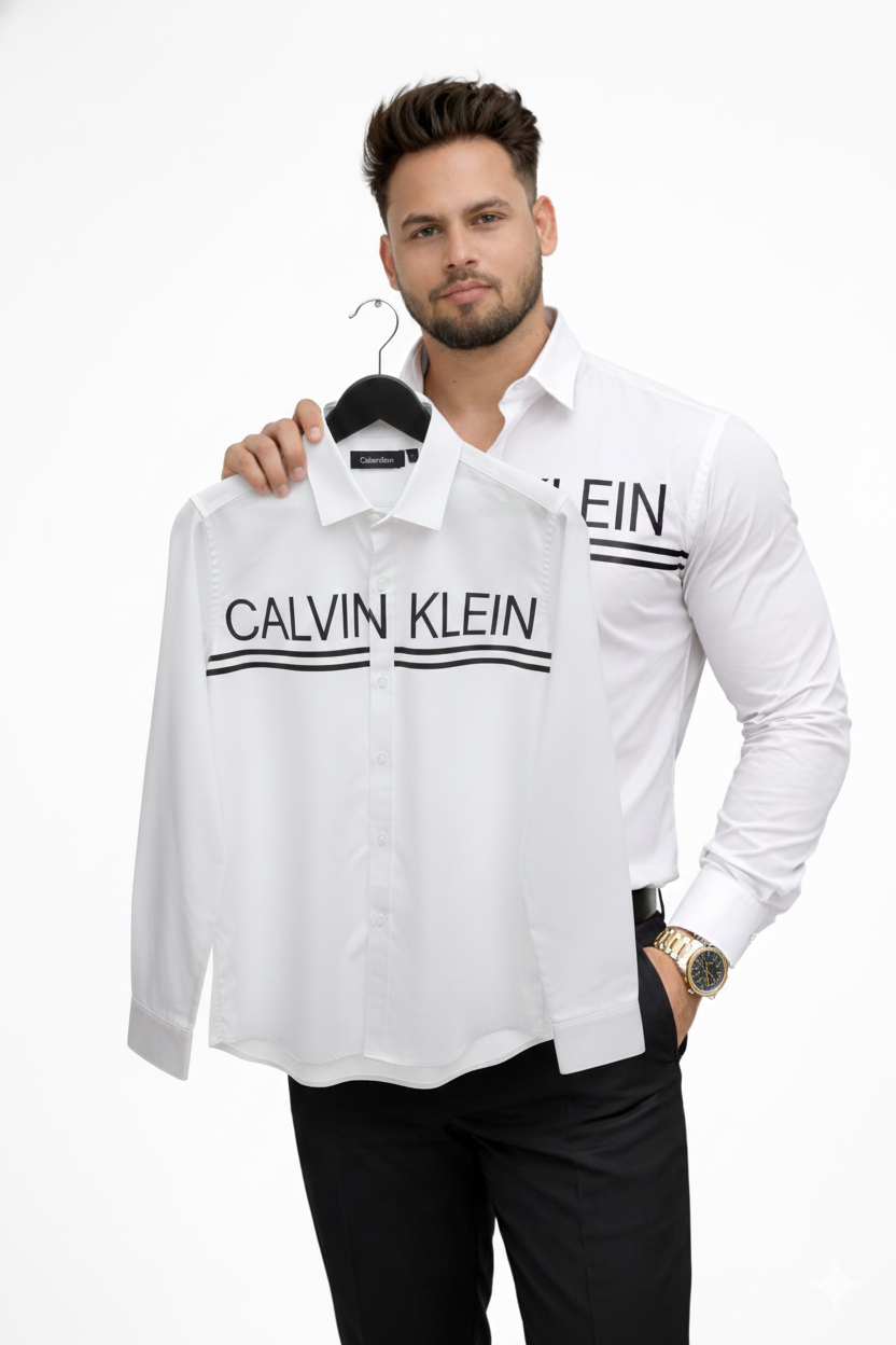 Premium Branded Drezola Premium White Button-Down Shirt for Men - Image 2