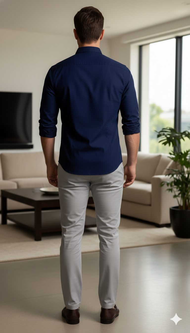 Premium Original Ralph Lauren Blue Shirt - Stylish Shirt for Men - Image 4