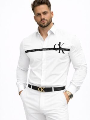 CK Iconic White Luxe Shirt for Men
