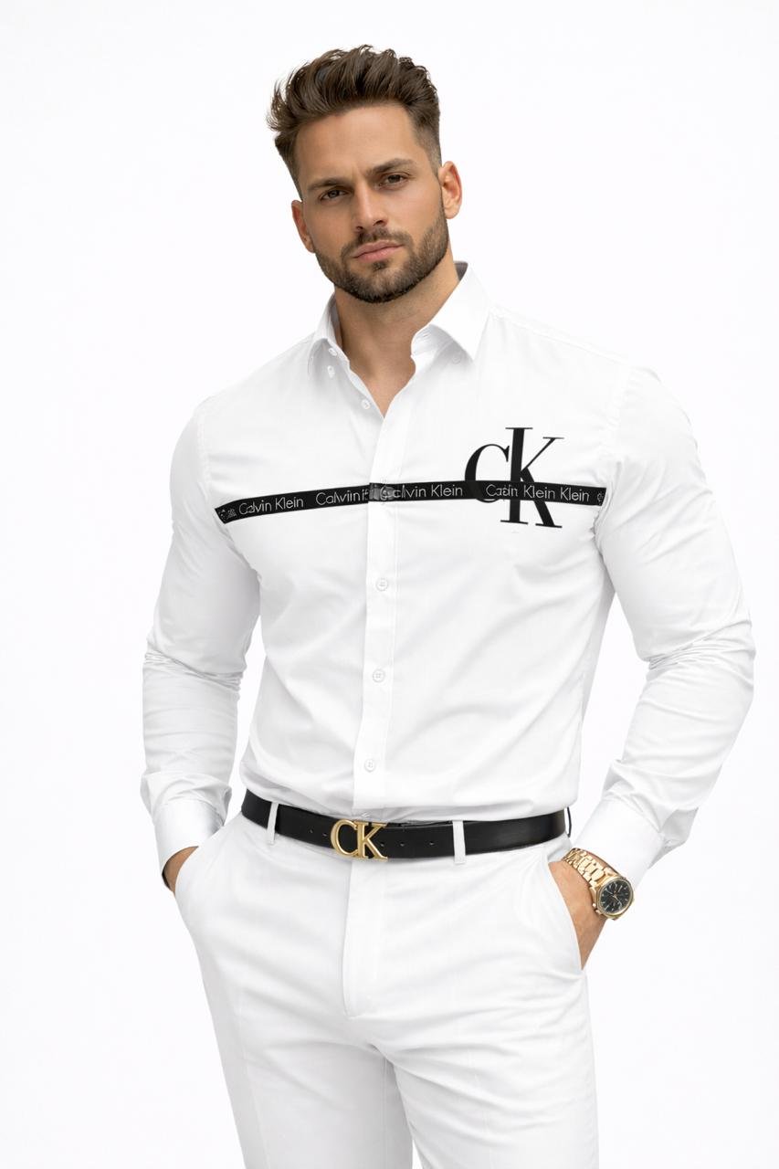 CK Iconic White Luxe Shirt for Men