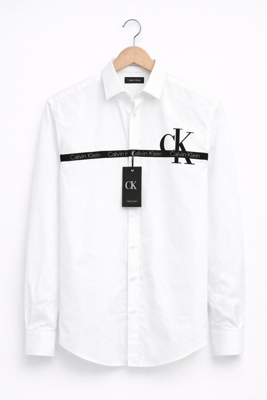 CK Iconic White Luxe Shirt for Men - Image 2